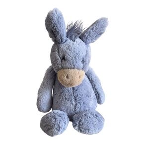 Jellycat Retired Bashful Donkey Plush Toy Blue Approx 15”